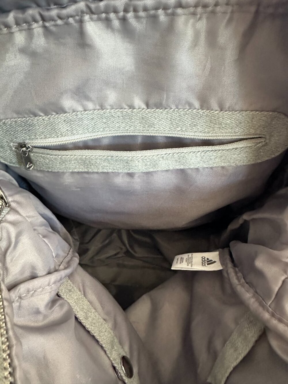Adidas by Stella McCartney Canvas Expandable Convertible Tote Bag, Gray - Picture 16 of 16